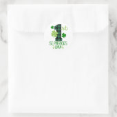 Mijn eerste St. Patrick’s Day ☘️ Ronde Sticker (Tas)