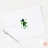 Mijn eerste St. Patrick’s Day ☘️ Ronde Sticker (Envelop)