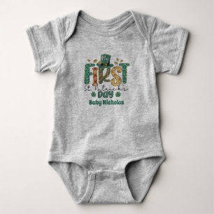 Mijn eerste St Patricks dag Fun Baby Gift Irish Cl Romper