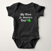 Mijn Eerste St. Patrick's Dag Groene Klaver Romper (Voorkant)
