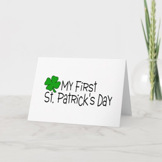 Mijn Eerste St Patricks Dag Kaart (Voorkant)