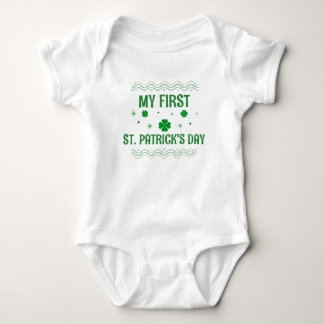 Mijn Eerste St. Patrick's Dag | Mooie Groene Klave Romper