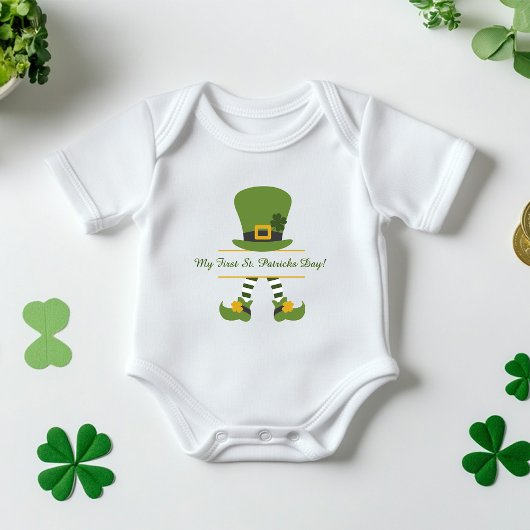 "Mijn eerste St. Patrick's Dag" op maat gemaakt Romper