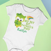 Mijn eerste St. Patrick's Day Cute Owl Romper
