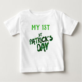 Mijn eerste St. Patrick's Day Green Typografie