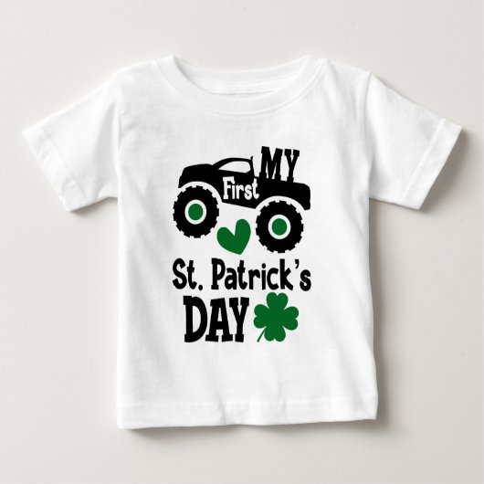 Mijn eerste St. Patrick's Day Monster Truck Baby (Voorkant)