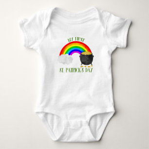 Mijn eerste St. Patrick's Day Rainbow en Pot of Go Romper