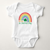 Mijn eerste St. Patrick's Day Rainbow Romper (Voorkant)