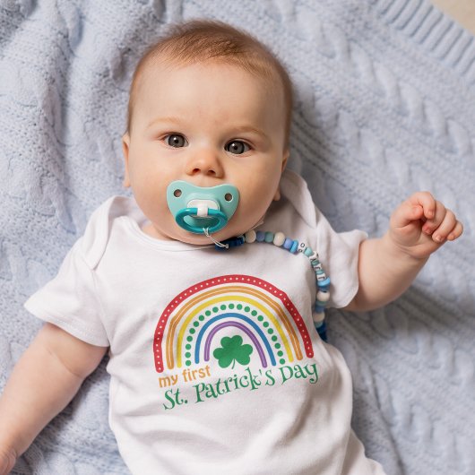 Mijn eerste St. Patrick's Day Rainbow Romper