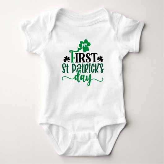 Mijn eerste St Patrick's Day Romper (Voorkant)