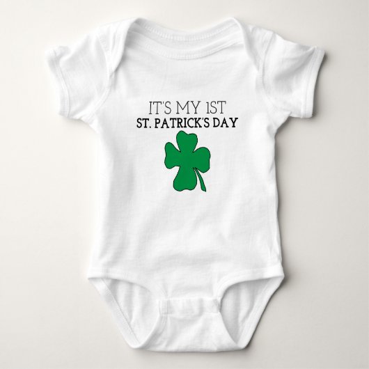Mijn eerste St. Patrick's Day St. Patrick's Day Gr Romper (Voorkant)