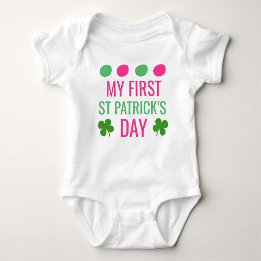 Mijn eerste St Patrick's Day / St Patrick's Day Romper (Voorkant)