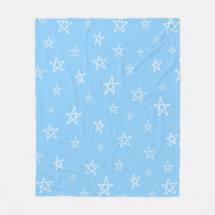Mijn Eerste Sterren (Blauw) Fleece Deken