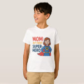 Mijn eerste superheld - Fun Moederdag Superhe T-shirt (Voorkant volledig)