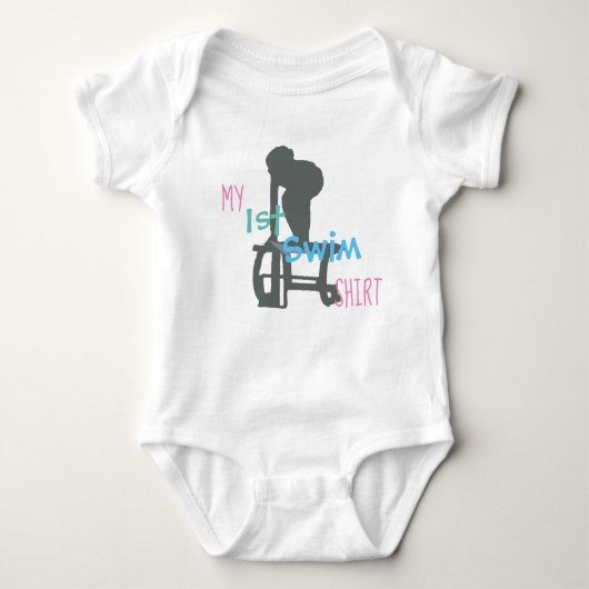 Mijn eerste Swim T-Shirt Baby-pak (Voorkant)