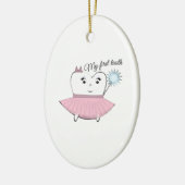 Mijn eerste tand keramisch ornament (Links)