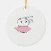 Mijn eerste tand keramisch ornament (Voorkant)