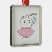 Mijn eerste tand metalen ornament (Rechts)