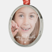 Mijn eerste tand | Tandverlies Kind Keepsake Metalen Ornament (Links)