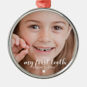 Mijn eerste tand   Tandverlies Kind Keepsake Metalen Ornament