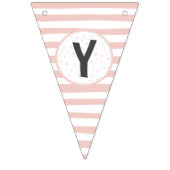 Mijn eerste tandfeestdecoratie Roze Bunting vlagge Vlaggetjes (Derde vlag)