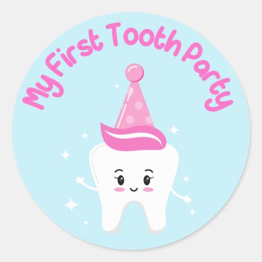 Mijn eerste Tandpartij - Armeense Baby - Agra Hadi Ronde Sticker (Voorkant)