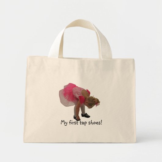 Mijn eerste tapschoenen. mini tote bag (Voorkant)