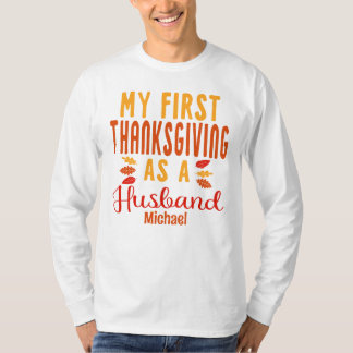 Mijn eerste Thanksgiving als Pas getrouwd T-shirt