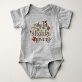 Mijn eerste Thanksgiving Baby Bodysuit (Voorkant)