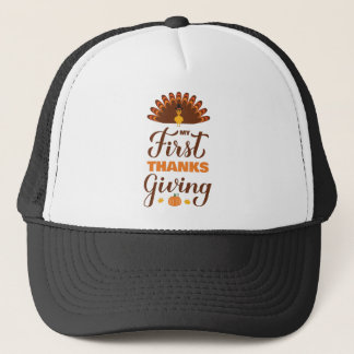 Mijn eerste Thanksgiving. Baby eerste Thanksgiving Trucker Pet