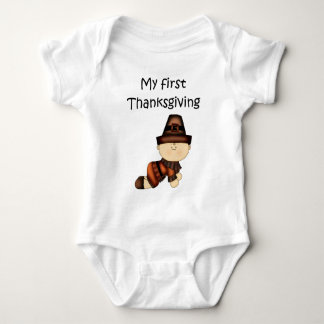 Mijn eerste Thanksgiving Boy #2 *Creeper* Romper