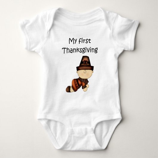 Mijn eerste Thanksgiving Boy #2 *Creeper* Romper (Voorkant)