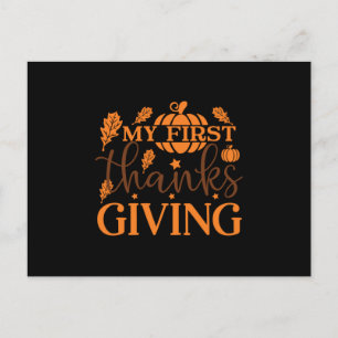 Mijn eerste Thanksgiving Briefkaart
