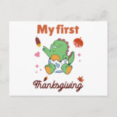 Mijn eerste Thanksgiving Briefkaart (Voorkant)