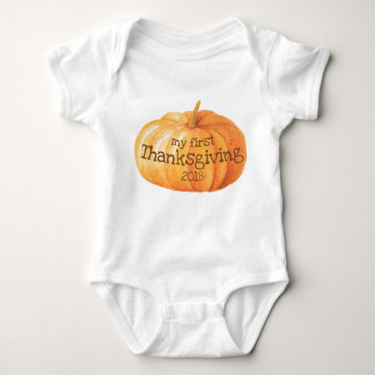 Mijn eerste Thanksgiving Romper (Voorkant)