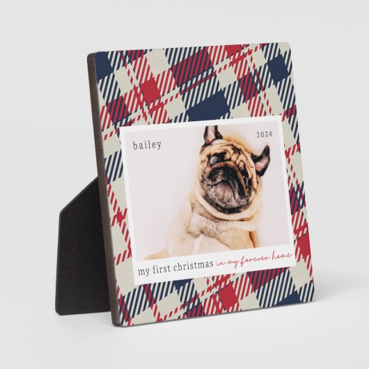 Mijn eerste thuis voor altijd geplakt huisdier fot fotoplaat (Voorkant)