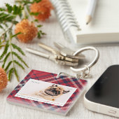 Mijn eerste thuis voor altijd geplakt huisdier fot sleutelhanger (Voorkant Rechts)