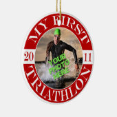 Mijn eerste triatlon - 2011 keramisch ornament (Rechts)