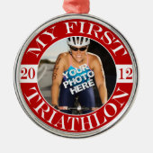 Mijn eerste triatlon - 2012 metalen ornament (Voorkant)