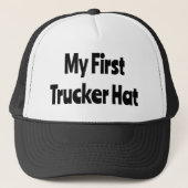 Mijn eerste Trucker Hat, grappige humor Pet (Voorkant)