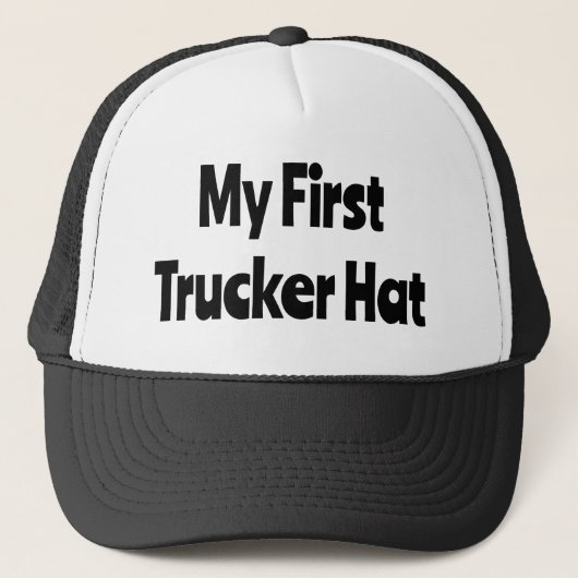 Mijn eerste Trucker Hat, grappige humor Pet (Voorkant)