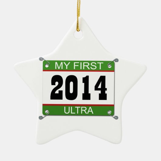 Mijn eerste Ultra - 2014 Keramisch Ornament (Voorkant)