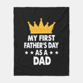 Mijn eerste Vaderdag als vader 2021 Fleece Deken (Voorkant)