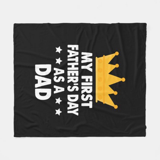 Mijn eerste Vaderdag als vader 2021 Fleece Deken (Voorkant (Horizontaal))