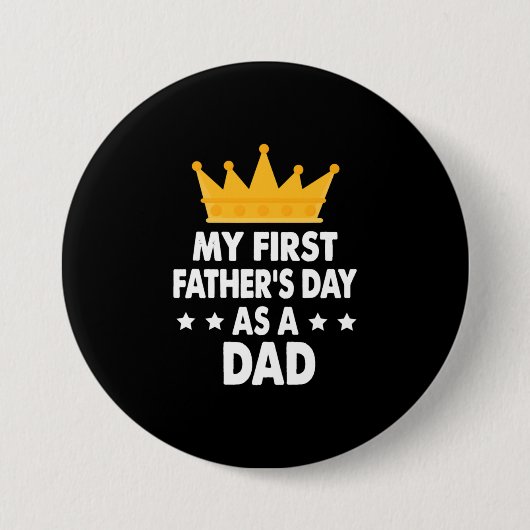 Mijn eerste Vaderdag als vader 2021 Ronde Button 7,6 Cm (Voorkant)