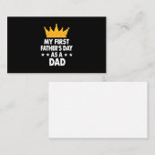 Mijn eerste Vaderdag als vader 2021 Visitekaartje (Voorkant / Achterkant)
