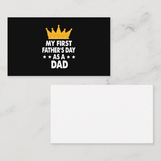 Mijn eerste Vaderdag als vader 2021 Visitekaartje (Voorkant / Achterkant)