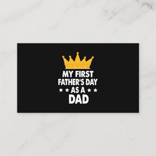 Mijn eerste Vaderdag als vader 2021 Visitekaartje (Voorkant)