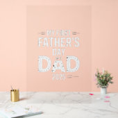 Mijn eerste Vaderdag als vader 2025 Acryl Bord (Huwelijk)