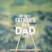 Mijn eerste Vaderdag als vader 2025 Acryl Bord (Neutraal)